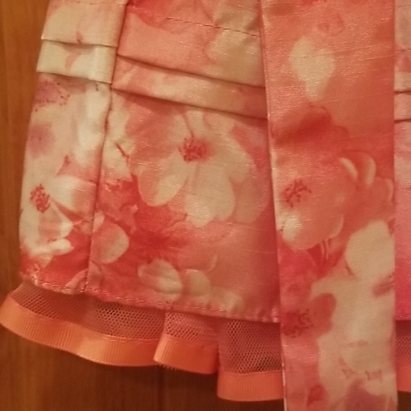 Fancy toddler dress pink floral (3T) - Picture 5 of 7